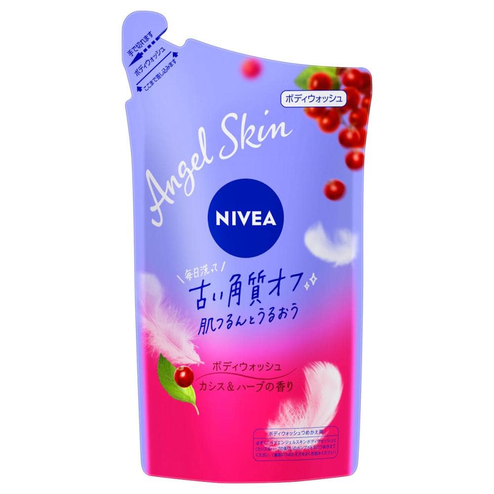 花王　ニベア　エンジェルスキン　ボディウォッシュ　カシス＆ハーブの香り　詰め替え用　３６０ｍＬ