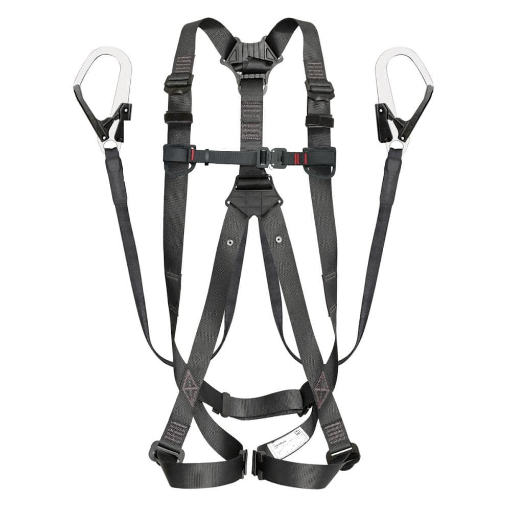 タジマ（ＴＪＭデザイン）　ハーネスＧＳ　Ｍ　黒　ヒラロープ　ダブル　Ｌ１セット　Ａ１ＧＳＭＦＲ－ＷＬ１ＢＫ