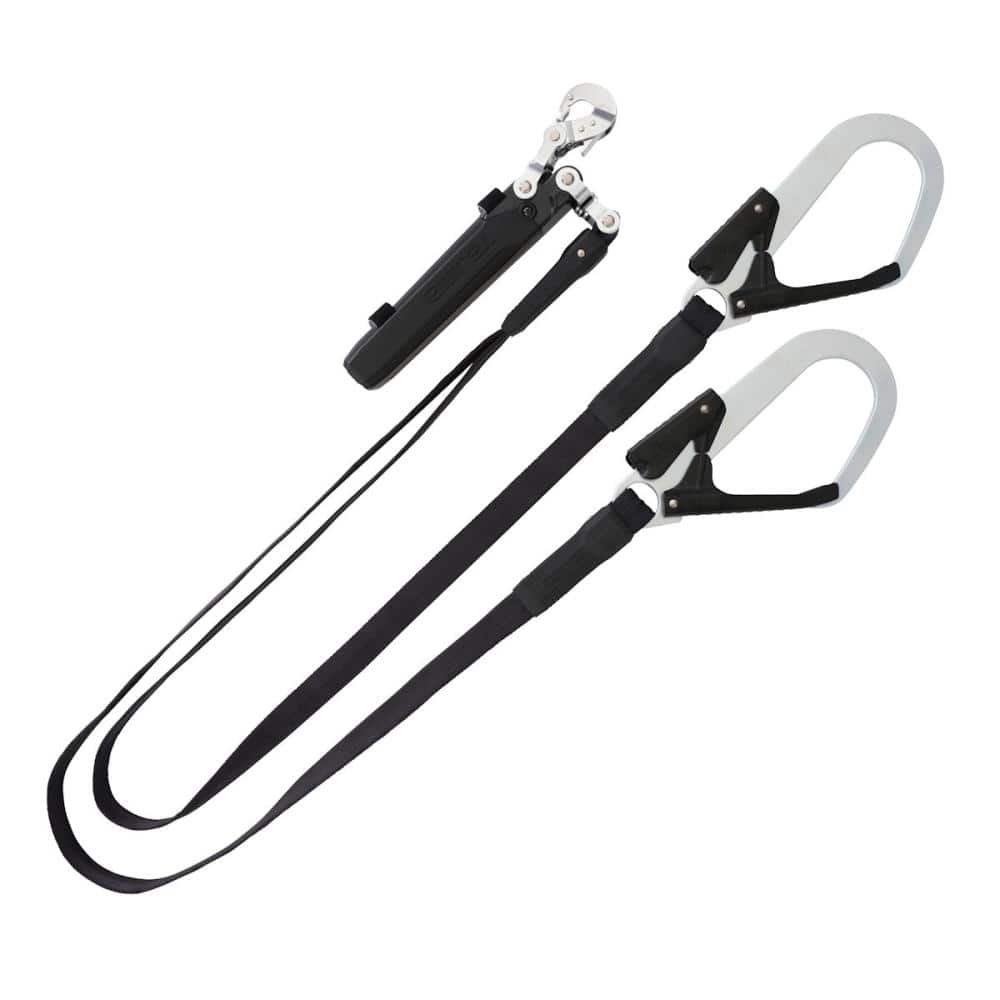 タジマ（ＴＪＭデザイン）　ハーネス用ランヤード　ヒラロープ　ダブル　Ｌ１　Ａ１ＦＲ１５０－ＷＬ１ＢＫ