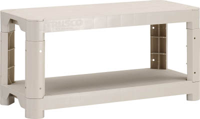 ＴＲＵＳＣＯ　プラ棚軽量型　高さ３９２－２段タイプ　コーナーキャップ４個付＿