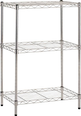 ＴＲＵＳＣＯ　ＳＵＳメッシュ棚　５５０Ｘ３５０ＸＨ８３０　３段＿