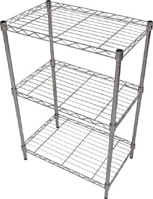 ＴＲＵＳＣＯ　ＳＵＳメッシュ棚　５５０Ｘ３５０ＸＨ８３０　４段＿