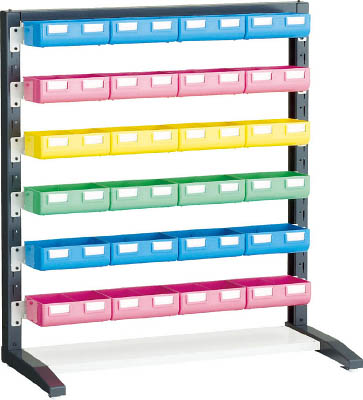 ＴＲＵＳＣＯ　ＵＰＲラック片面　Ｈ１０００　ビン大青・赤各８個　黄・薄緑各４個付＿