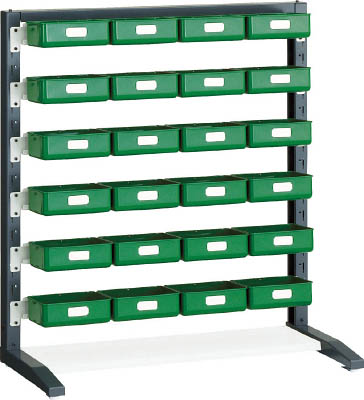 ＴＲＵＳＣＯ　ＵＰＲラック片面　Ｈ１０００　Ｋ－２０ＨＹＧ　２４個付＿