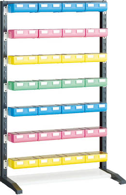 ＴＲＵＳＣＯ　ＵＰＲラック　Ｈ１４５０　ビン大青・赤・黄各８個　薄緑Ｘ４個付蓋付＿