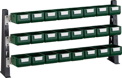 ＴＲＵＳＣＯ　ＵＰＲ型ライトビンラック卓上用　Ｋ－１０ＧＸ２４個＿