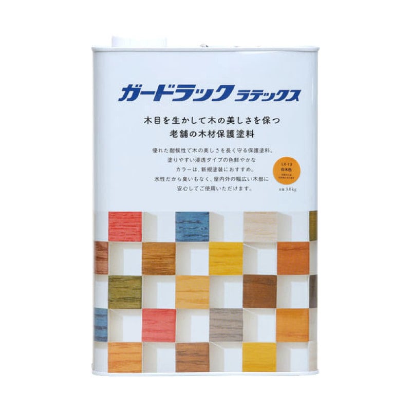 ガードラックラテックス３．０ｋｇ白木色
