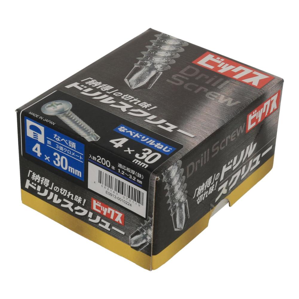 八幡ねじ　ナベドリルネジ　ドリルスクリュー　箱　４×３０　２００本入り