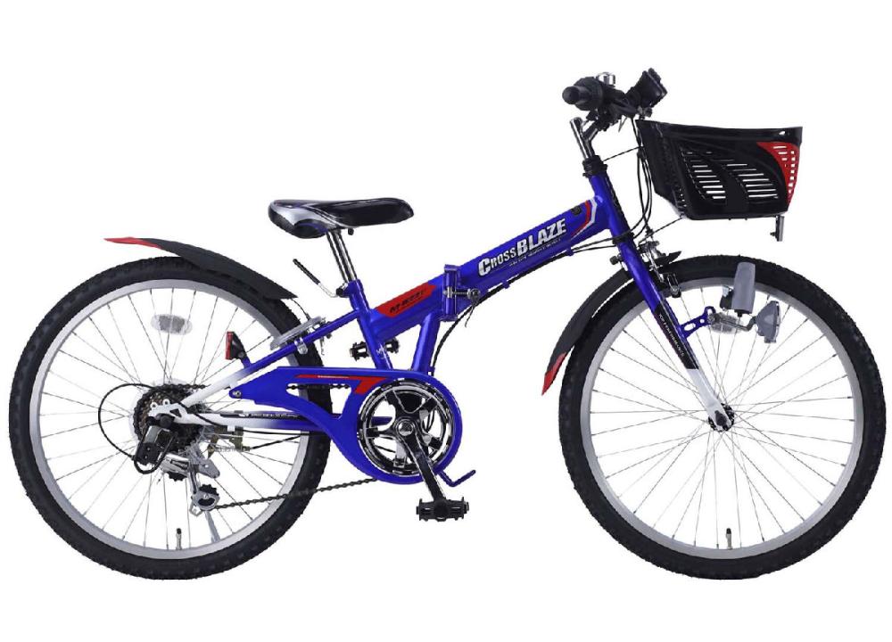 マイパラス　折りたたみジュニアＭＴＢ２２インチ・６段ギア　ブルー　Ｍ－８２２Ｆ