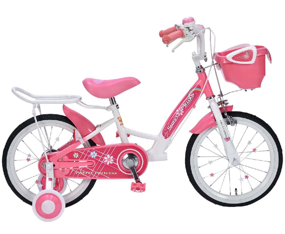 マイパラス　子供用自転車　１６インチ　補助輪付き　ＭＤ１２　ピンク　Ａ