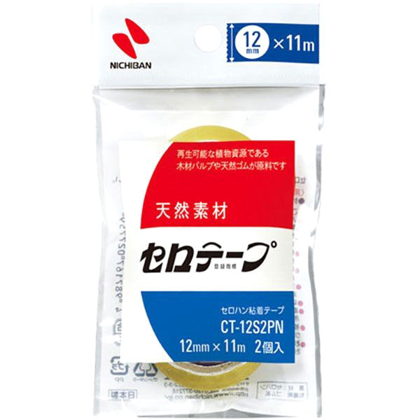 ニチバン　セロテープ　小巻　２巻入り　幅１２ｍｍ×長さ１１ｍ　ＣＴ－１２Ｓ２ＰＮ