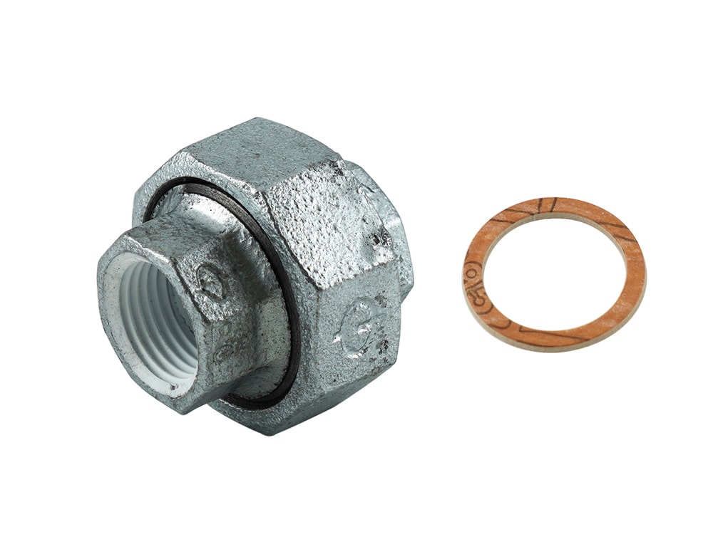 ＺＤＷ－１５－Ｙ　ＺＤ継手　白　ユニオン　１／２