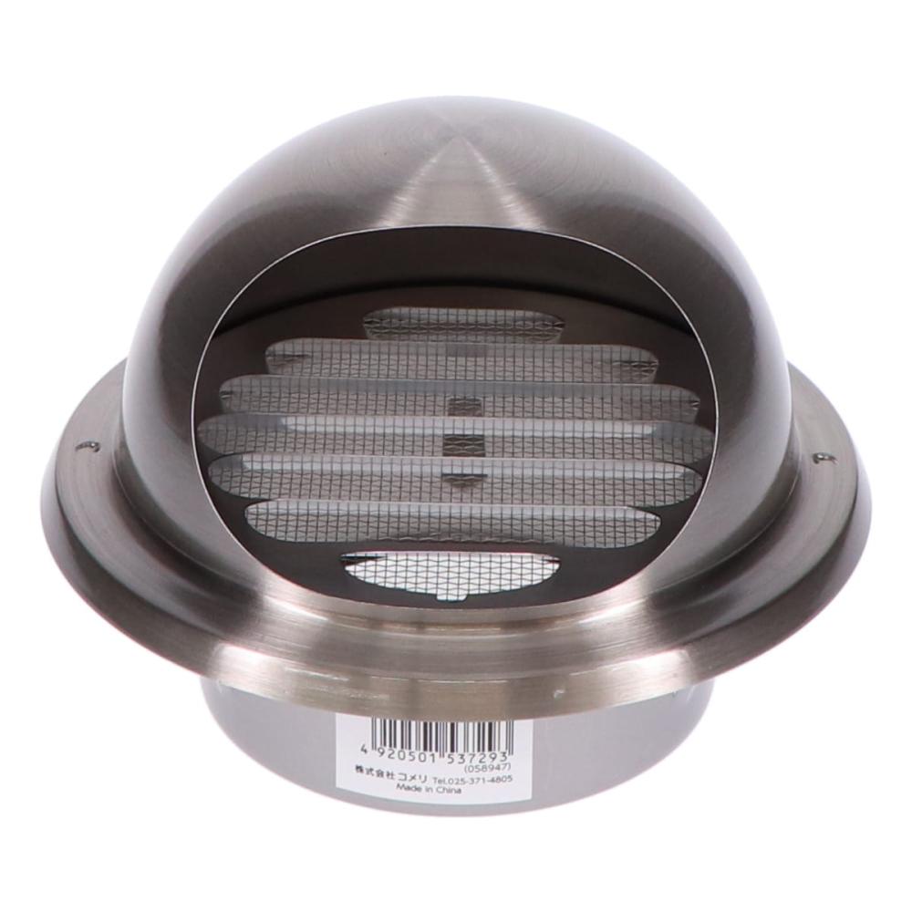 ステン丸型フード付ガラリ　１００ｍｍ