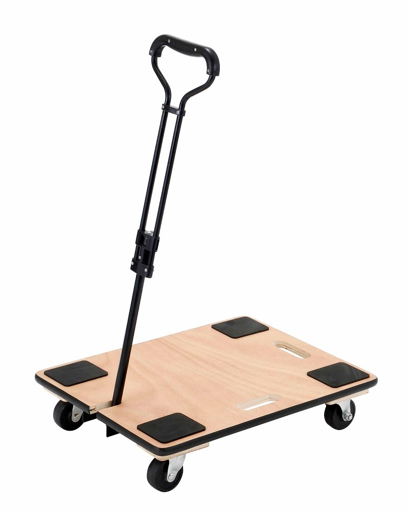 取っ手付き木製台車　６０×４５ｃｍ