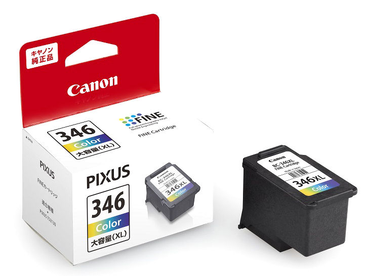 キヤノン　純正インクカートリッジ　ＢＣ－３４６／３４５　３色カラー　大容量　ＢＣ－３４６ＸＬ