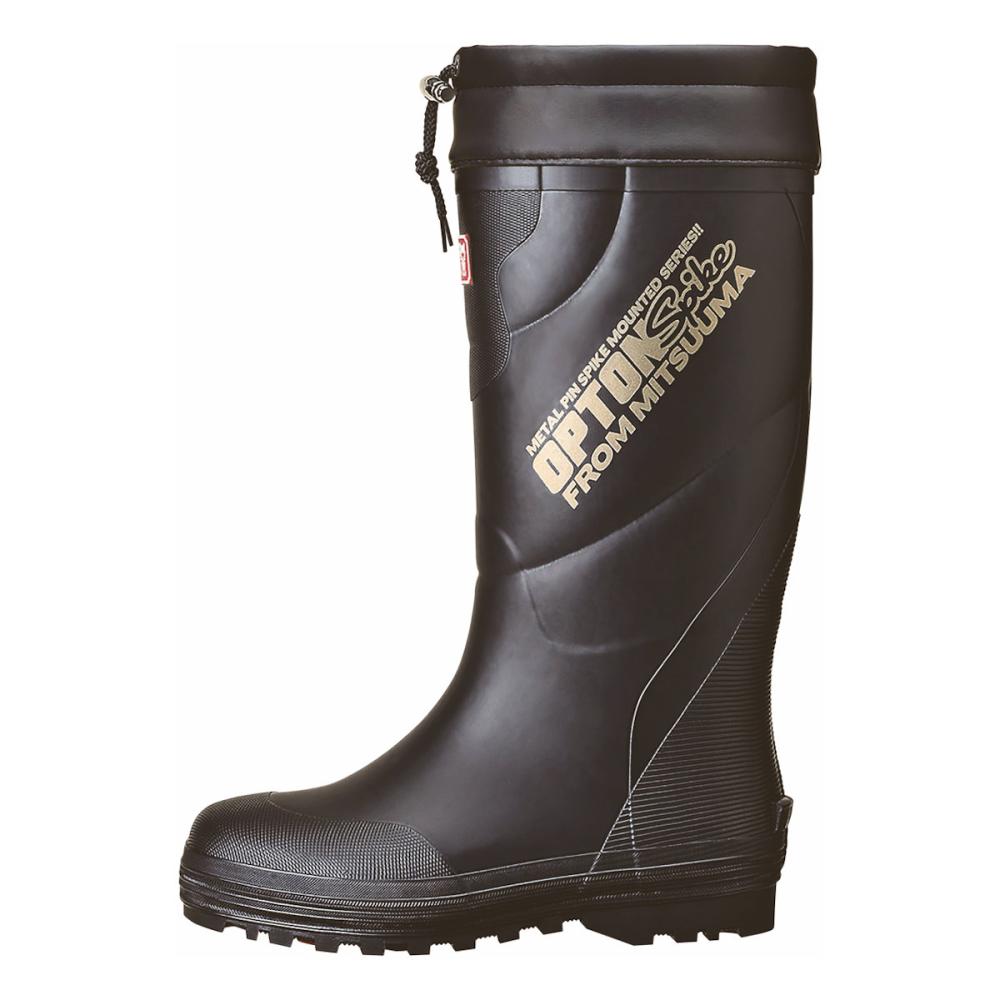 ミツウマ　防寒長靴オプトンスパイク　Ｎｏ．２０２１　黒　ＸＬ