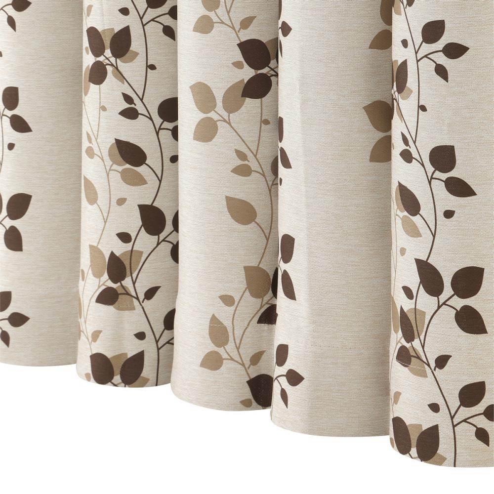 ドレープカーテン　アシュリー　遮光性　ブラウン　１００×１７８ｃｍ　２枚組