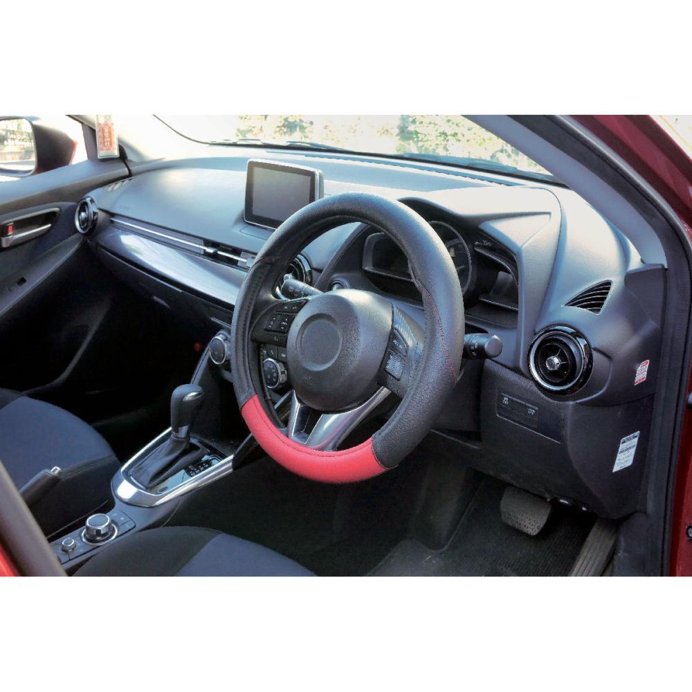 你的品牌名セレクト　取り付けカンタン　ハンドルカバー　Ｓサイズ　スポーティレザー