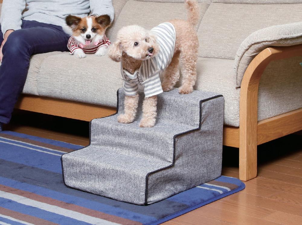 Ｐｅｔａｍｉ　ペットステップ　超小型犬・小型犬用　グレー