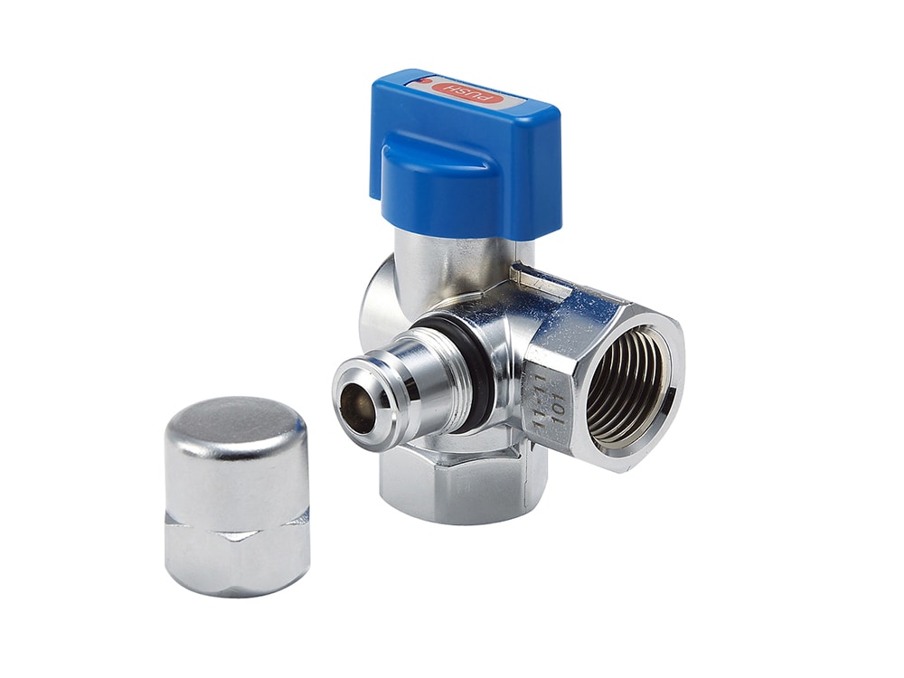 検査孔付Ｌ型可とう管ガス栓ＬＰＧ用　ＧＢ３４３ＰＺ