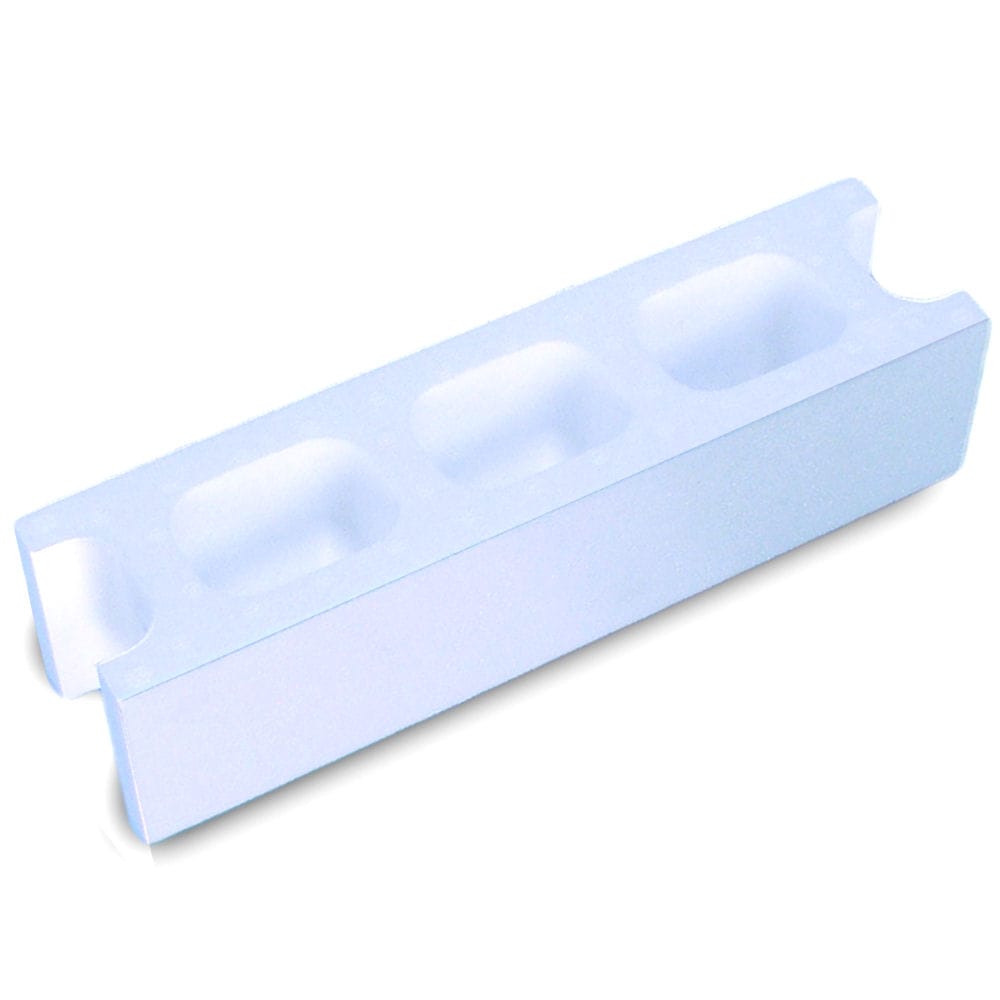 発泡　Ｋブロック（横割）　３９０×９５×１００ｍｍ　ホワイト