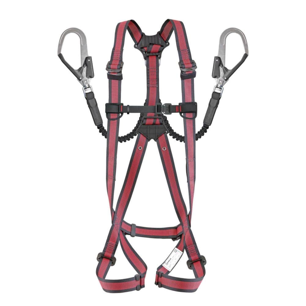 タジマ（ＴＪＭデザイン）　ハーネスＧＳ　Ｍ　赤　ジャバラ　ダブル　Ｌ２セット　Ａ１ＧＳＭＪＲ－ＷＬ２ＲＥ