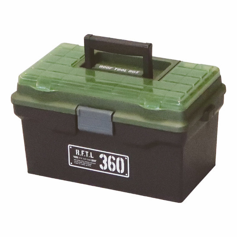 ＪＥＪアステージ　ルーフツールボックス３６０Ｘ　ブラック／グリーン