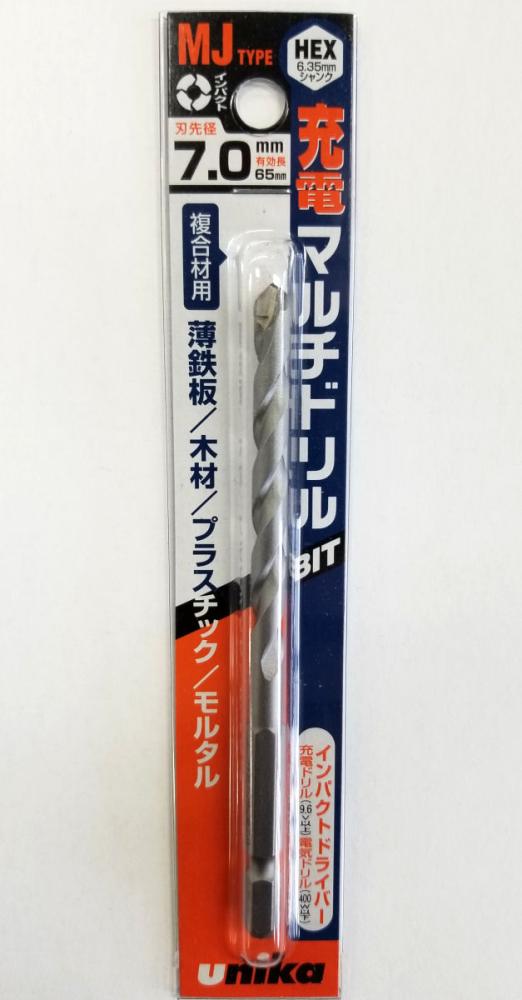 ユニカ　充電マルチドリル　ＭＪ７．０×１１５ｍｍ