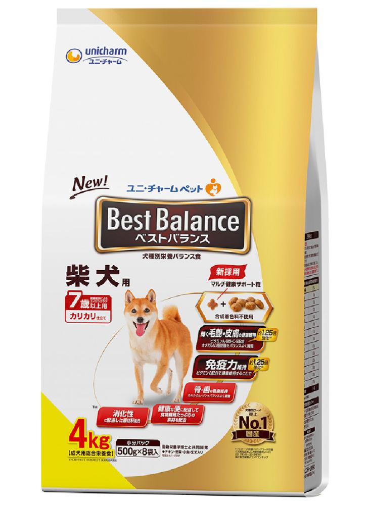 ベストバランス　カリカリ仕立て　柴犬用　７歳以上　４．０ｋｇ