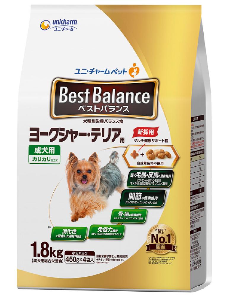 ベストバランス　カリカリ仕立て　ヨークシャーテリア用　成犬用　１．８ｋｇ