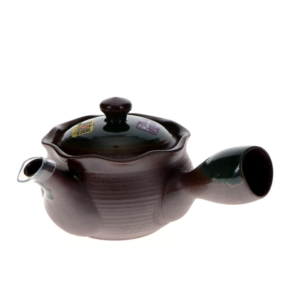 万古焼急須（大）　花みずき織部