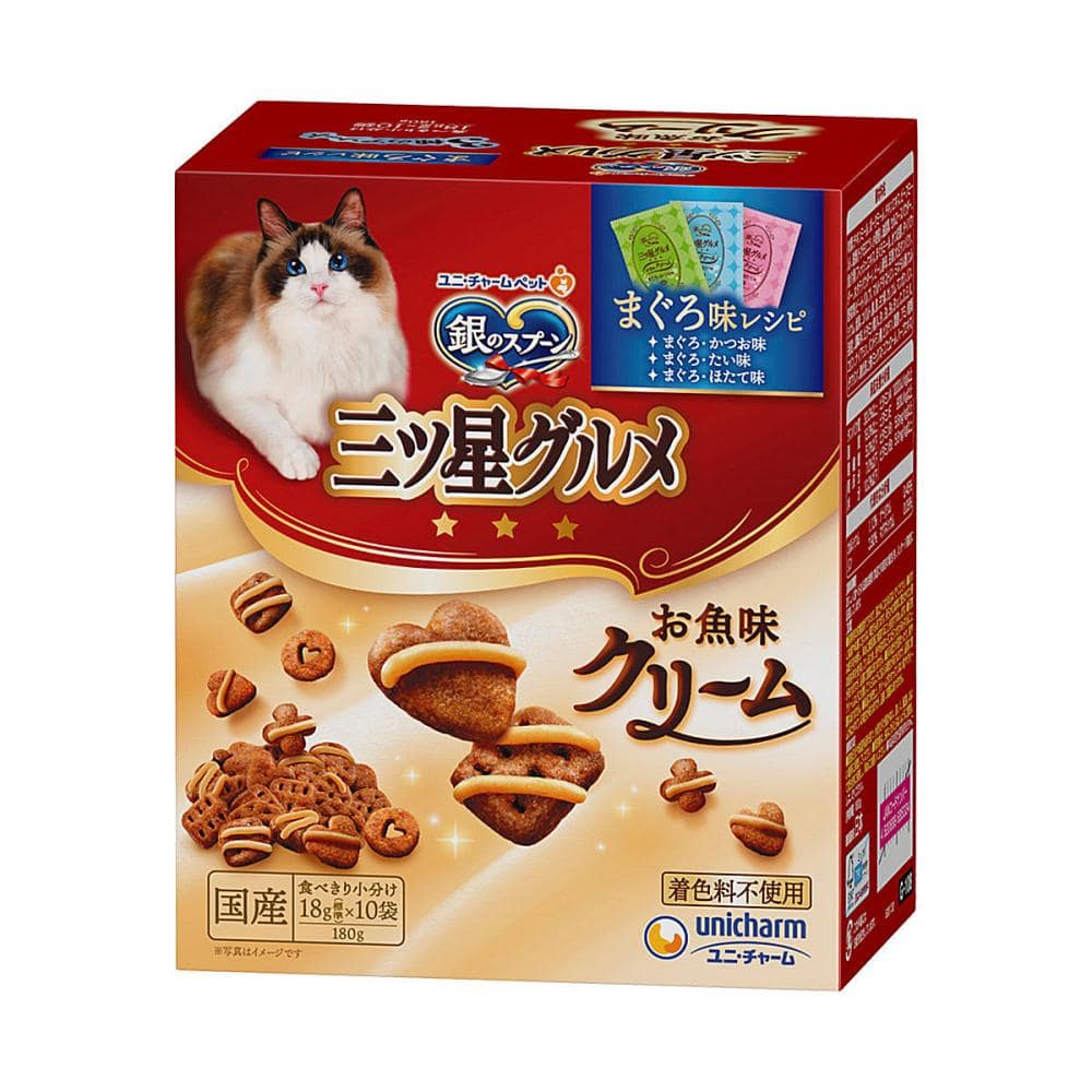 三ツ星グルメ　お魚味クリーム　まぐろ味レシピ　３種のアソート　１８ｇ×１０袋