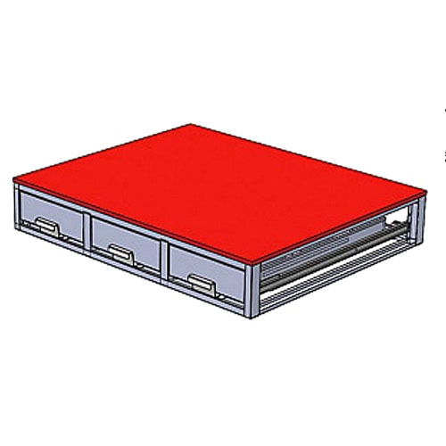 ジェフコム　システムキャビネット３列引出　ＳＣＴ－Ｆ０２