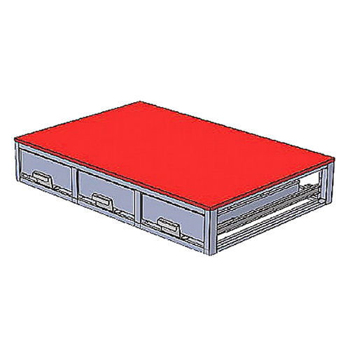 ジェフコム　システムキャビネット３列引出　ＳＣＴ－Ｆ０３