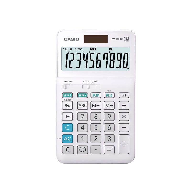 カシオ　電卓　軽減税率対応　ＪＷ－１００ＴＣ－Ｎ