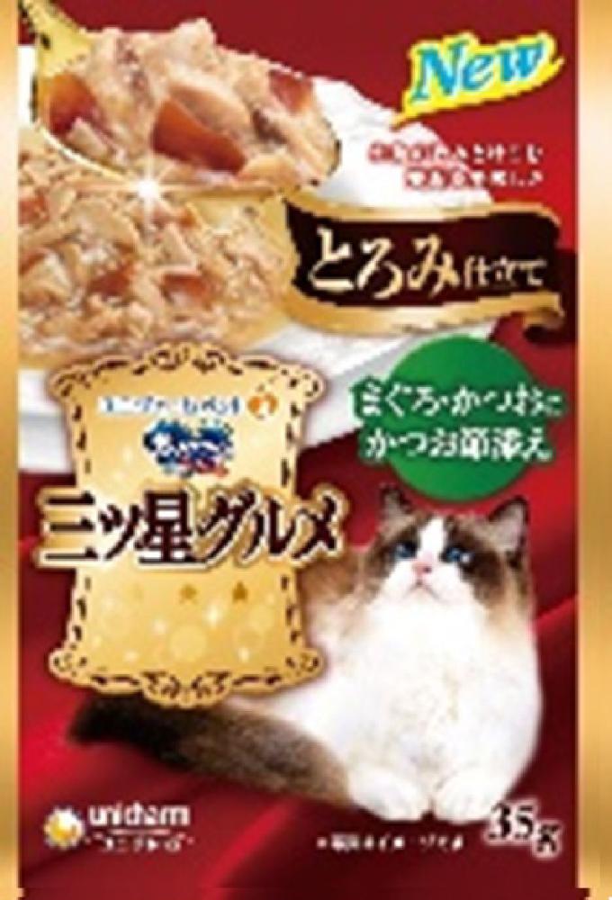 とろみ仕立て　まぐろ・かつおにかつお節添え