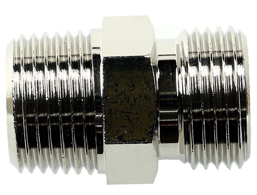 新潟精機　ニップル　同径　テーパめねじ用×平行めねじ用　ＡＧ－Ｎ－２３３