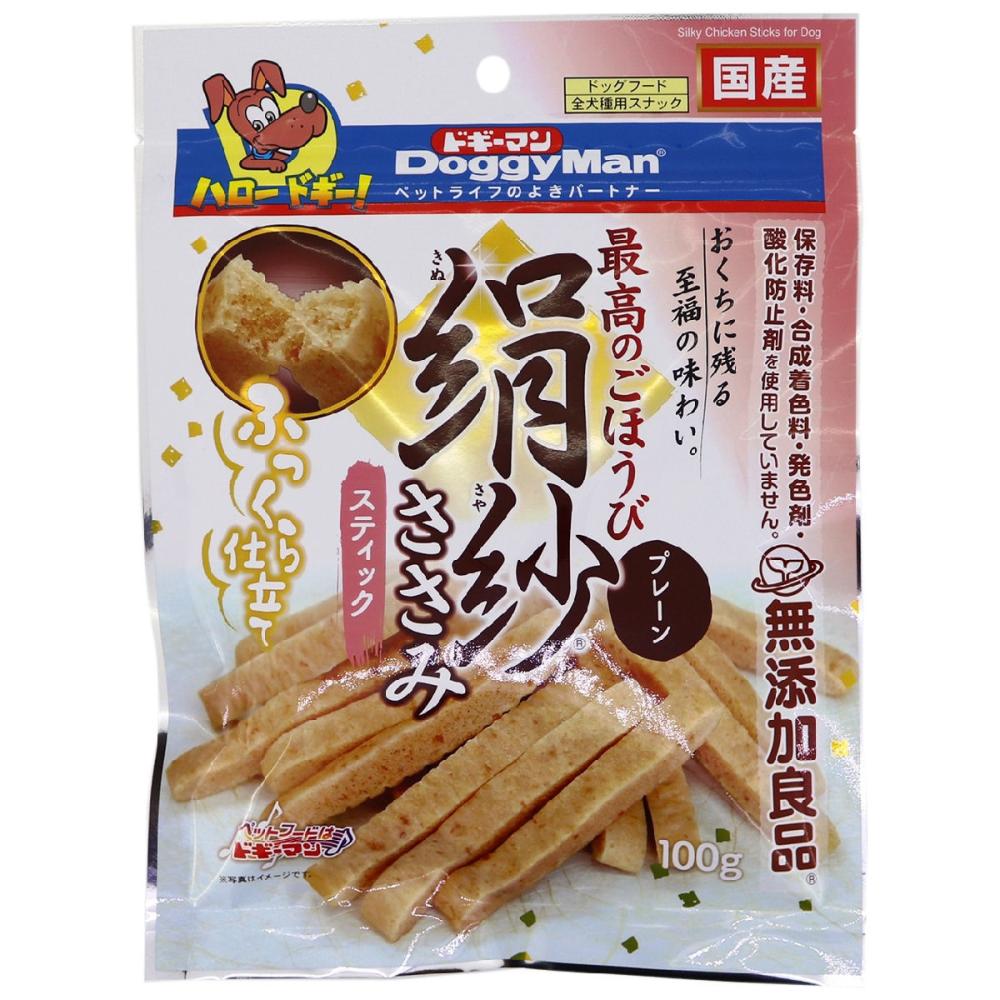ドギーマン　絹紗　ささみ　スティック　プレーン　１００ｇ