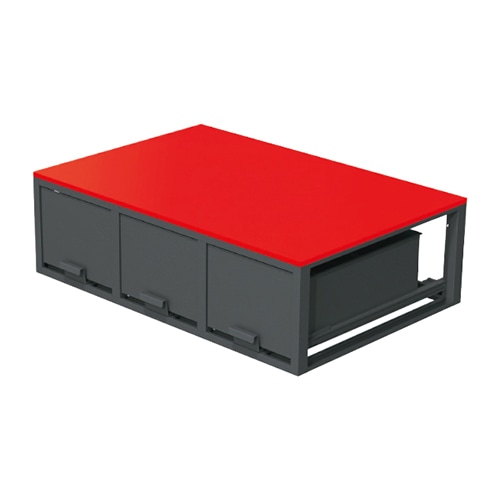 ジェフコム　バンキャビネット（３列引き出し）　ＳＣＴ－Ｆ０９