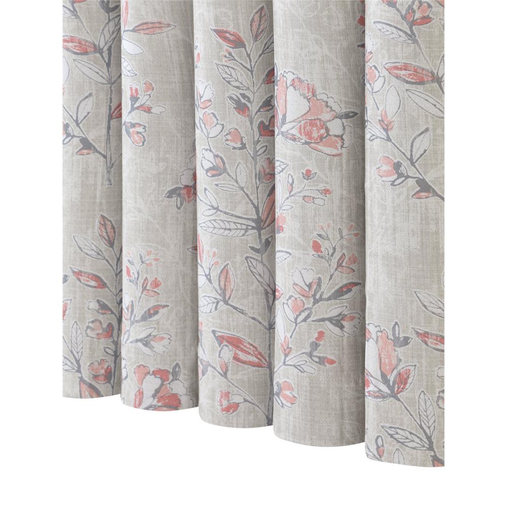 ドレープカーテン　ポッテ　遮光性　ローズ　１００×２００ｃｍ　２枚組