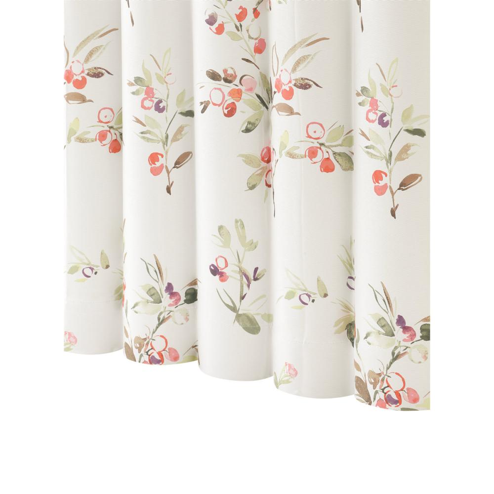 ドレープカーテン　ミリーフ　遮光性　オレンジ　１００×１３５ｃｍ　２枚組