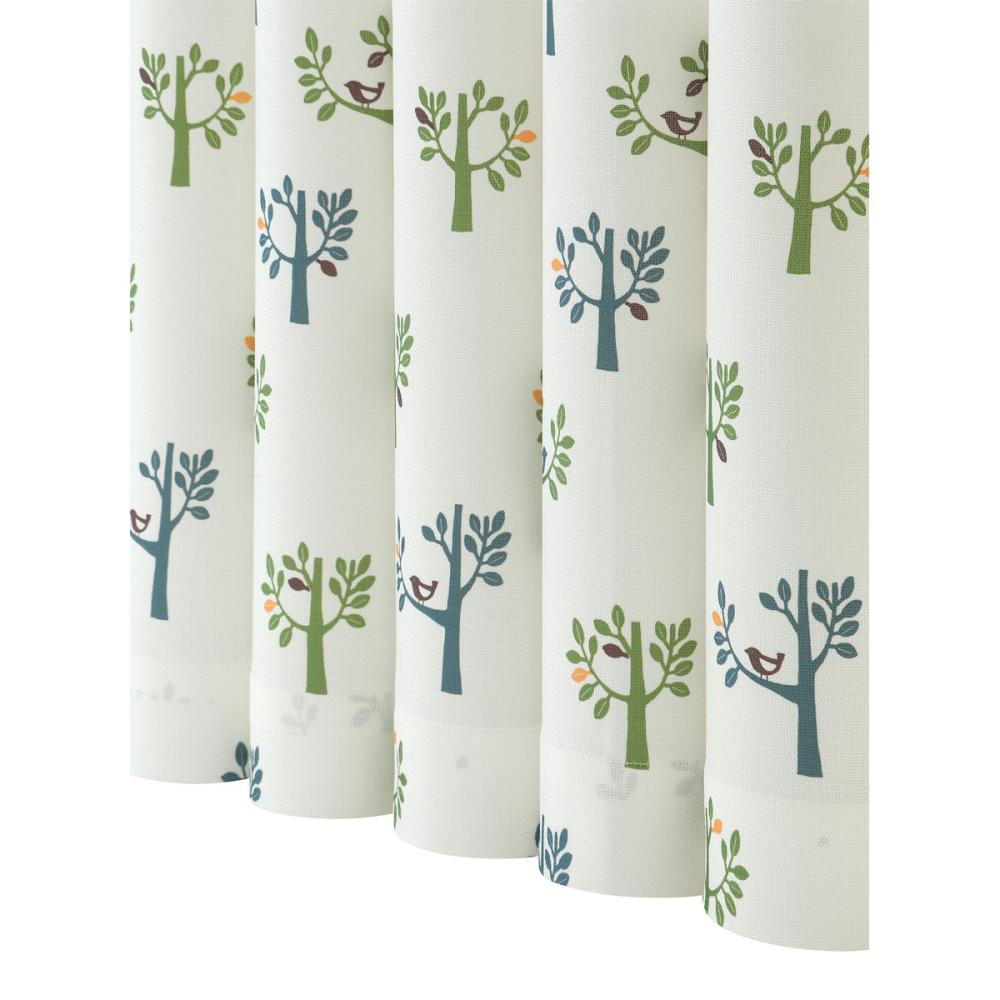 ドレープカーテン　ノルデ　ミックス　１００×１３５ｃｍ　２枚組