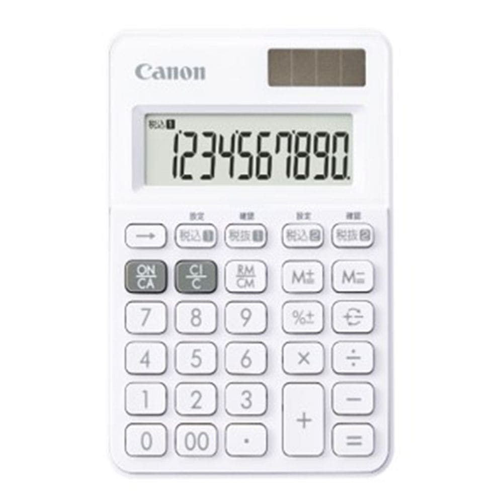 キヤノン　ミニ卓上電卓　１０桁・軽減税率対応　スノーホワイト　ＬＳ－１００ＷＴ－ＳＷ