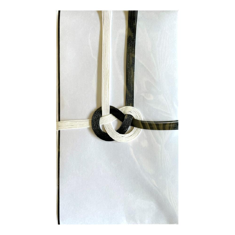 金封　東京折　黒白７本　無地１枚　ＣＯＳ－３０３．１Ｐ