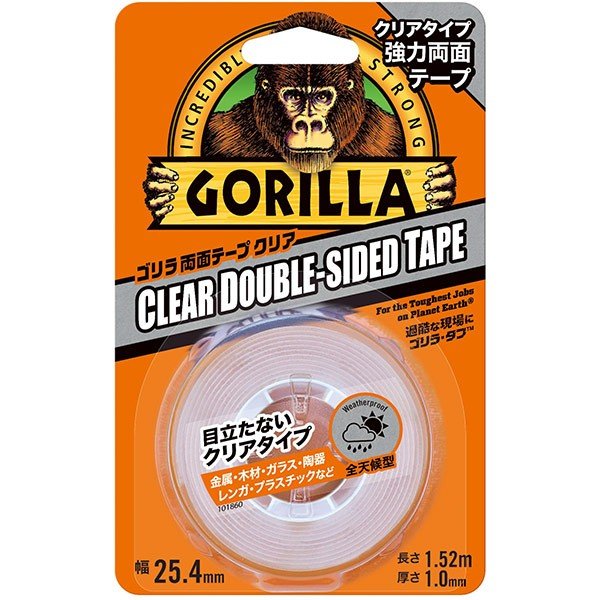 ＫＵＲＥ　ゴリラ両面テープ　クリア