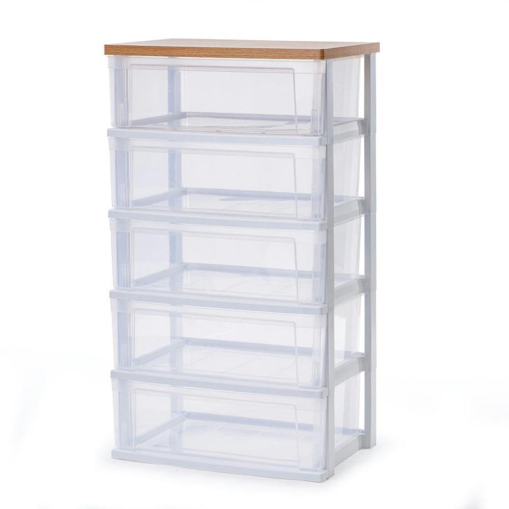 アイリスオーヤマ　ウッドトップチェスト　フレンチオーク／クリア　ＮＳＷ－５４５ＷＴ