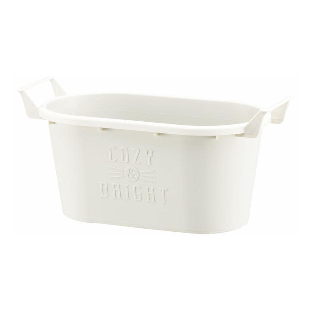 グロウコンテナ　オーバル２５型　ホワイト