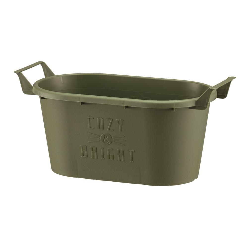 グロウコンテナ　オーバル２５型　グリーン