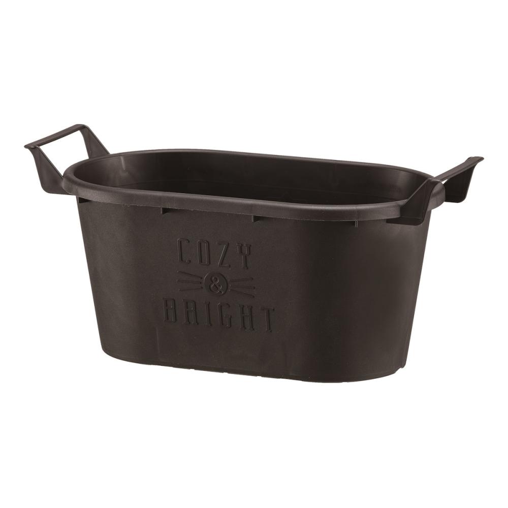 グロウコンテナ　オーバル２５型　ブラック