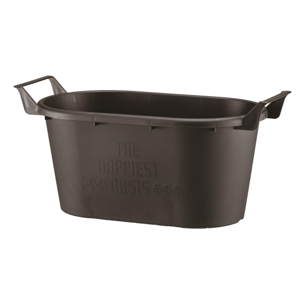 グロウコンテナ　オーバル４３型　ブラック